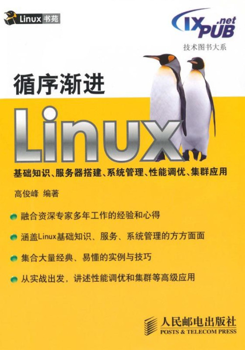《循序渐进Linux基础知识、服务器搭建、系统管理、性能调优、集群应用 (技术图书大系)》 高俊峰 epub [28.18 MB]